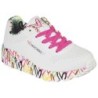 Skechers Sneaker "UNO LITE-LOVELY LUV", Schnürschuh mit bedruckter Sohle, Größenschablone zum Download