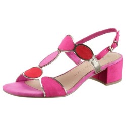 MARCO TOZZI Sandalette, Blockabsatz, Sommerschuh, Riemchensandale mit verstellbarer Schnalle