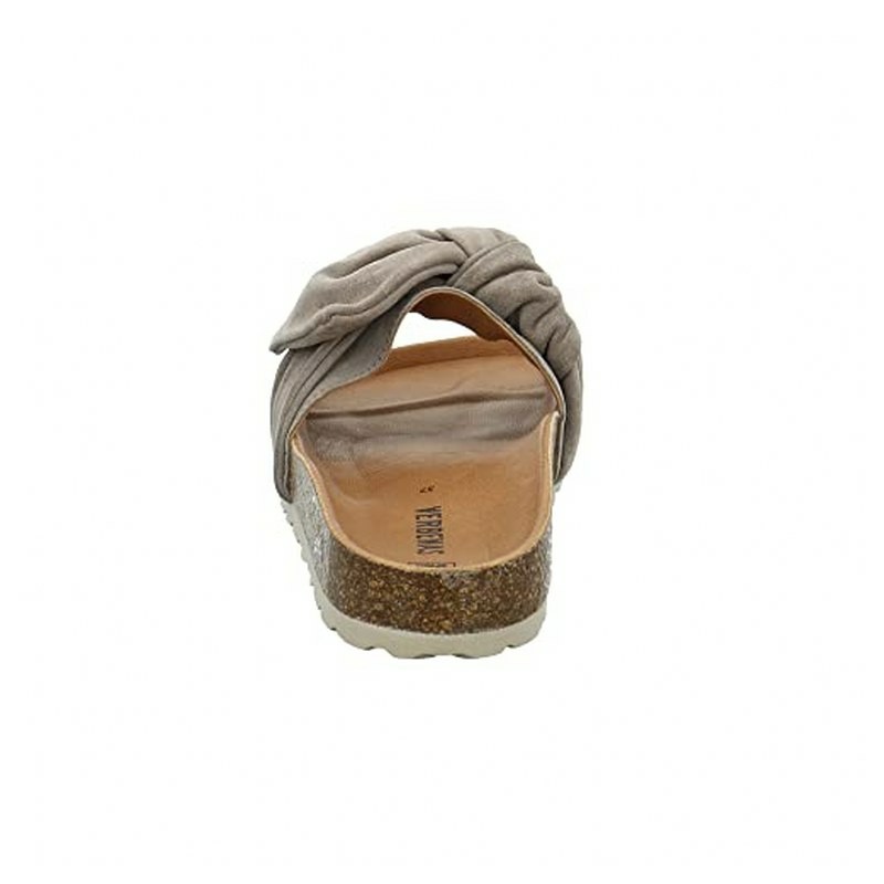 VERBENAS Damen Roxy Beigefarbene Veloursleder Pantolette 38