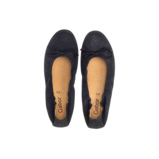 Gabor Casual Ballerina in Übergrößen Blau 24.120.16 große Da... Onesize