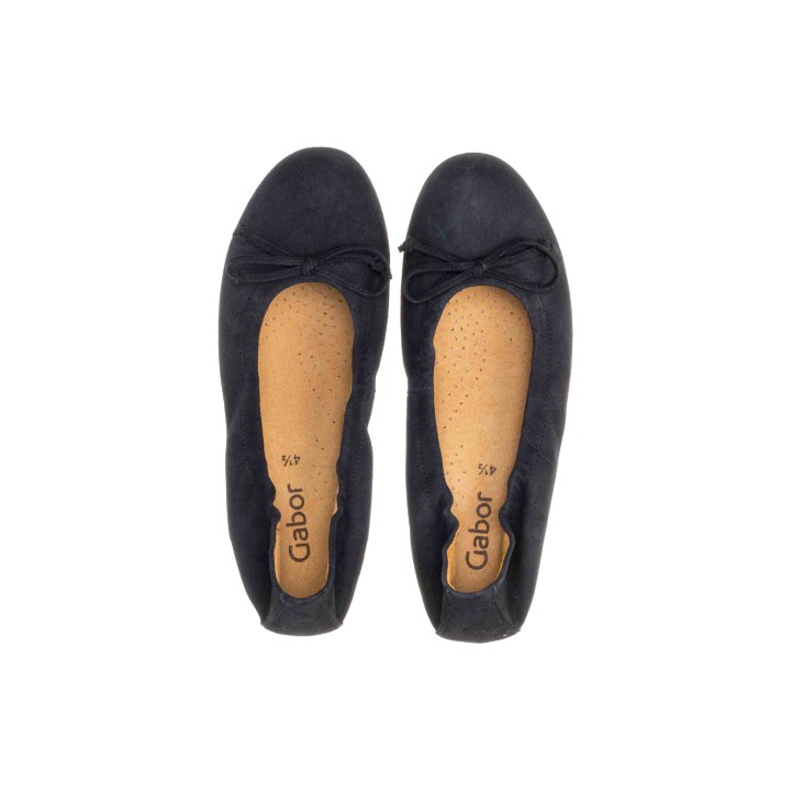 Gabor Casual Ballerina in Übergrößen Blau 24.120.16 große Da... Onesize