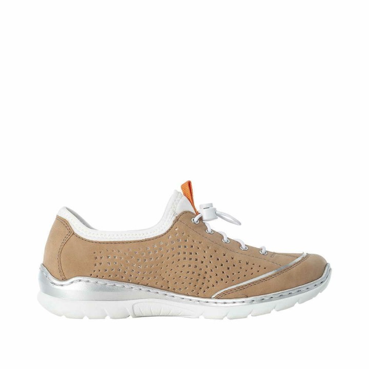 Rieker FSK Damen Halbschuhe taupe 42