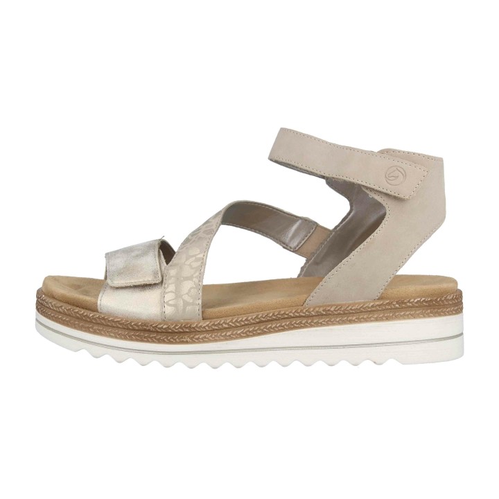 Remonte Sandalen in Übergrößen Beige D0Q53-62 große Damensch... Onesize