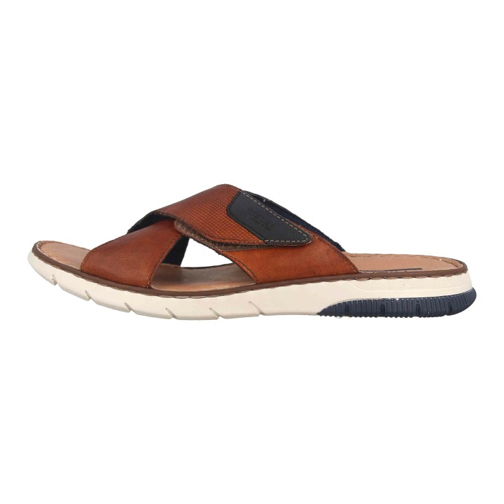 Rieker Pantoletten in Übergrößen Braun 25283-23 große Herren... Onesize