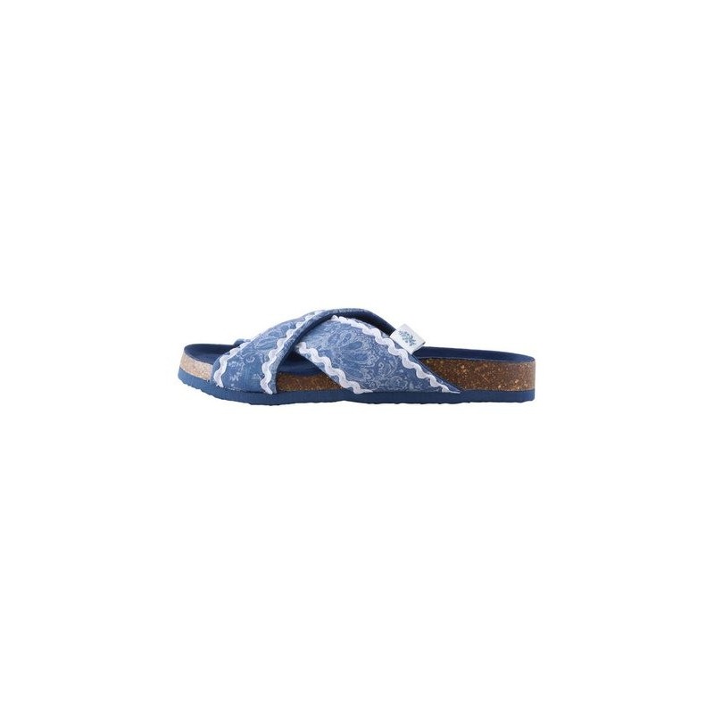 LAURA ASHLEY Laura Ashley Pantoletten mit gekreuzten Riemen Hausschuh (1-tlg)