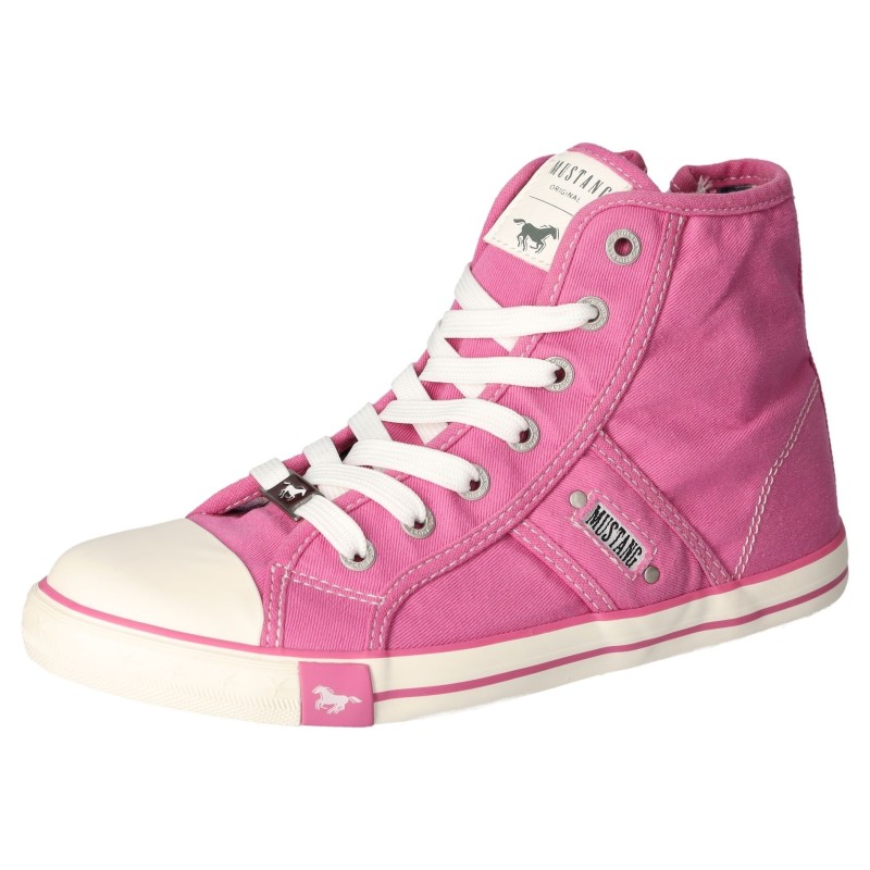 Mustang Shoes Sneaker, High Top-Sneaker, Schnürschuh mit Label in der Laufsohle