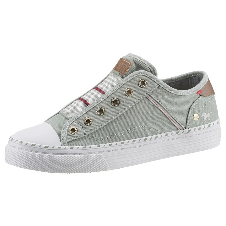 Mustang Shoes Slip-On Sneaker »Schlupfschuh, Freizeitschuh,«, Slipper, Schlupfschuh, Freizeitschuh mit praktischem Gummizug