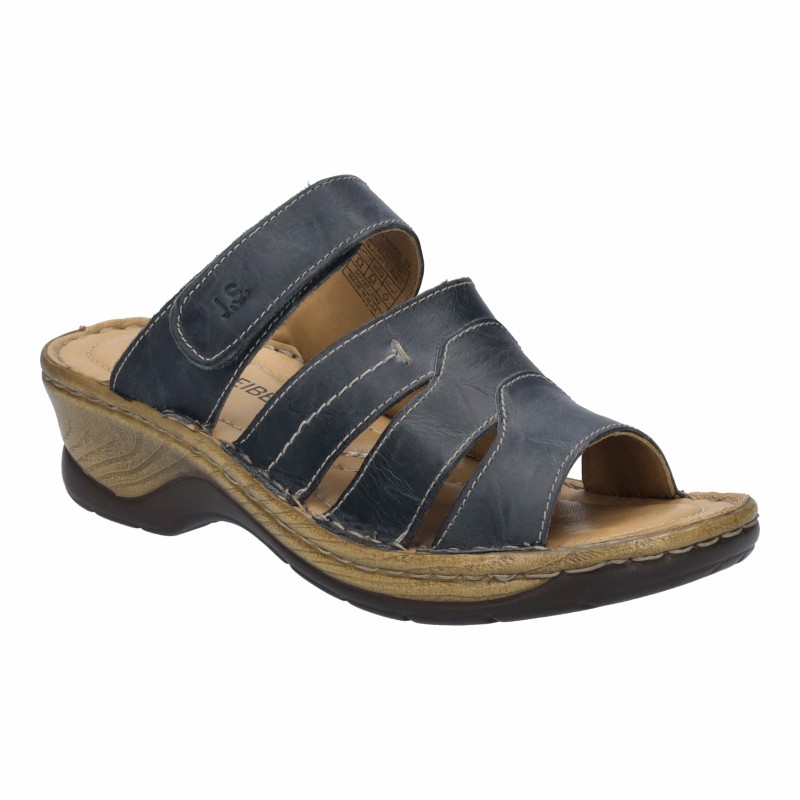 Pantoletten blau 39