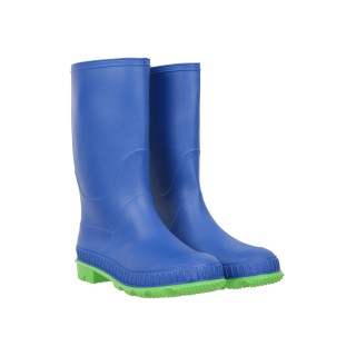 Einfarbige Kinder Gummistiefel - Blau