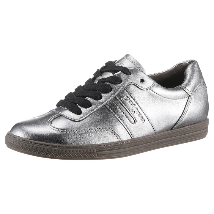 Paul Green Sneaker, Schnürschuh, Halbschuh, Freizeitschuh in Metallic-Optik