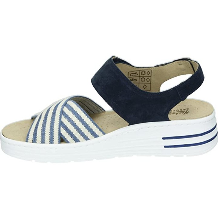 Hickersberger 2641 - Sandalen met hak - Kleur: Blau - Maat: ... 37