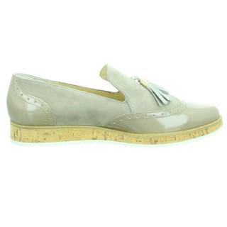 Paul Green sand/taupe Softlack/Samtziege grau 4,5