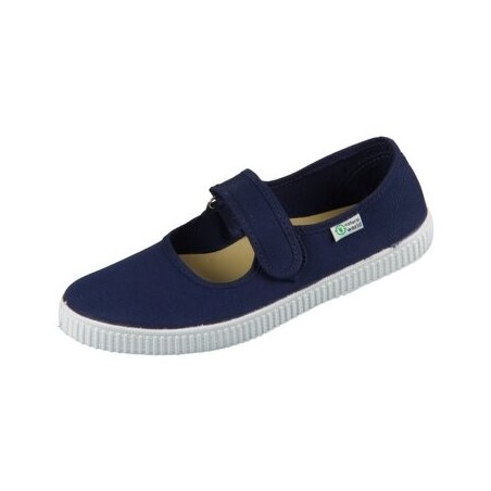 Natural World Eco  Halbschuhe Spangenschuhe W56000-77 marino organic cotton W56000-77