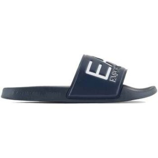 Ea7 Emporio Armani  Zehensandalen Visibility Logo Slides Navy Blue