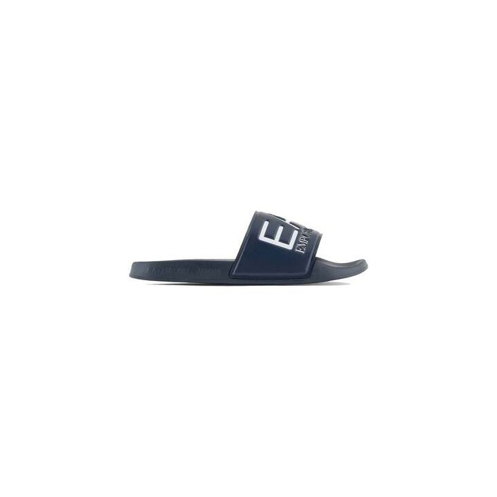 Ea7 Emporio Armani  Zehensandalen Visibility Logo Slides Navy Blue
