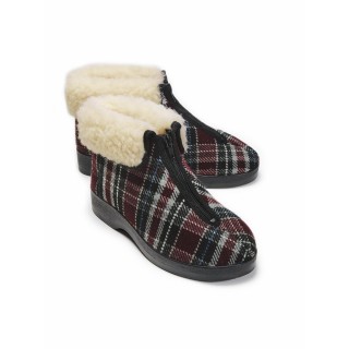 Reißverschluss-Hausschuh Thermo