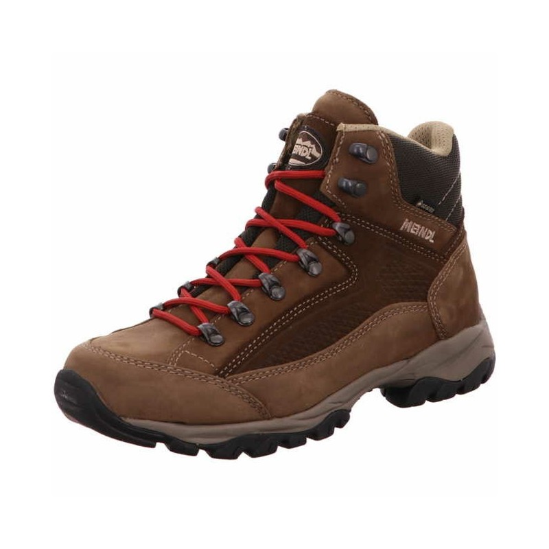Meindl Schnürstiefel, GTX, braun rot 7,5