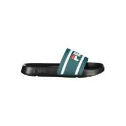 Fila Badeschuh Grüne Herrenpantoffel mit Kontrastdetails und Logo