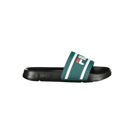 Fila Badeschuh Grüne Herrenpantoffel mit Kontrastdetails und Logo