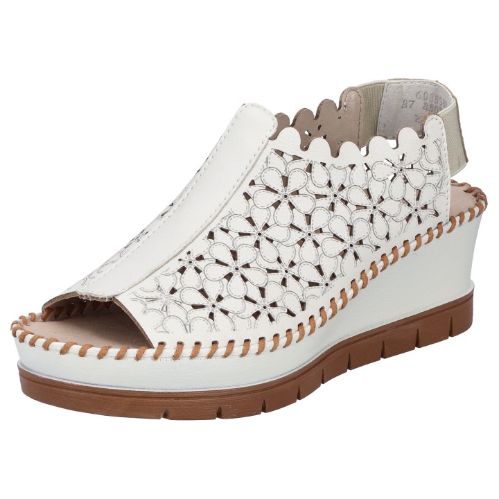 Rieker Keilsandalette, Sommerschuh, Sandale, Keilabsatz, mit weicher Leder-Innensohle