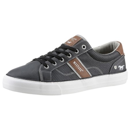 Mustang Shoes Slip-On Sneaker, mit stylischem Seitenstreifen, Freizeitschuh, Halbschuh, Schnürschuh