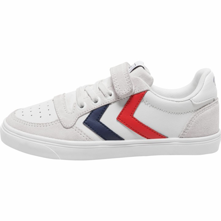 Hummel Slimmer Stadil Leather Low Jr - white 31