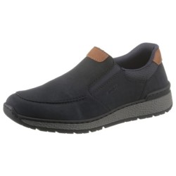 Rieker Slipper, mit kontrastfarbenen Besätzen, bequeme Form