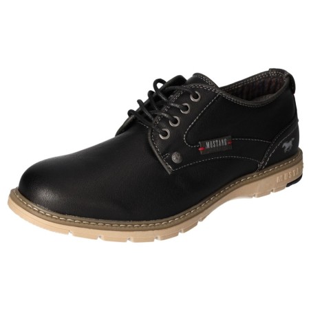 Mustang Shoes Schnürschuh, Freizeitschuh, Halbschuh, Schnürschuh mit Logoschriftzug