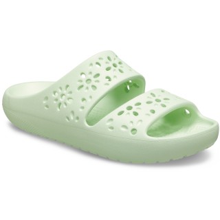Crocs Badepantolette »Classic Floral Cut Out Sandal«, Sandale, Sommerschuh, Pool Slides mit genoppter Innensohle