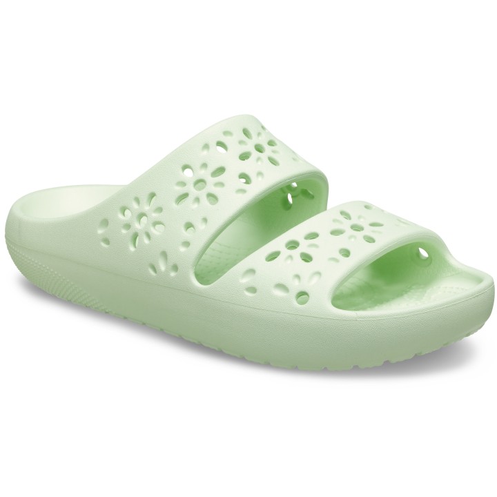 Crocs Badepantolette »Classic Floral Cut Out Sandal«, Sandale, Sommerschuh, Pool Slides mit genoppter Innensohle