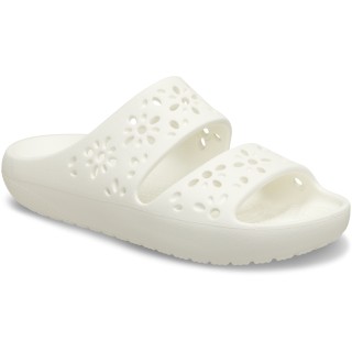 Crocs Badepantolette »Classic Floral Cut Out Sandal«, Sandale, Sommerschuh, Pool Slides mit genoppter Innensohle