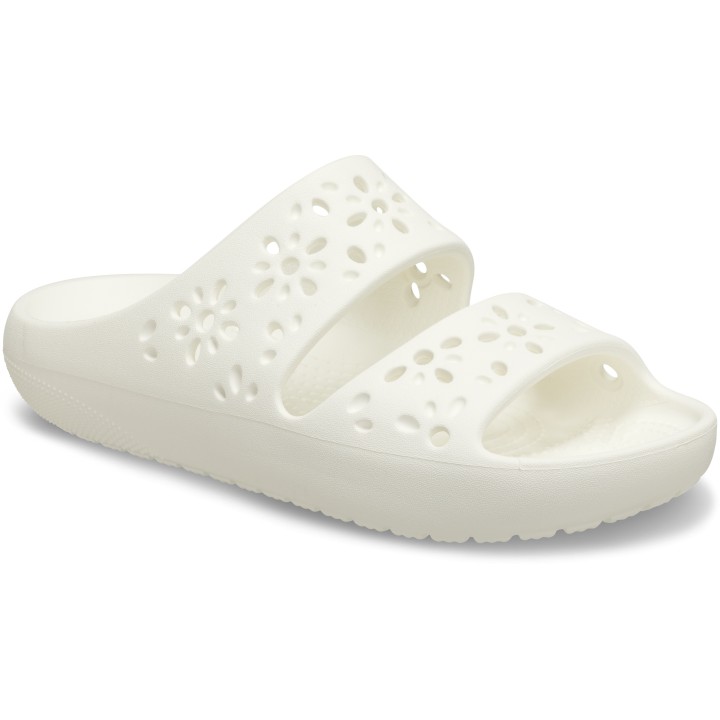 Crocs Badepantolette »Classic Floral Cut Out Sandal«, Sandale, Sommerschuh, Pool Slides mit genoppter Innensohle
