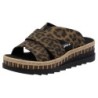 Rieker Pantolette, Keilabsatz, Sommerschuh, Schlappen mit Juteumrahmung