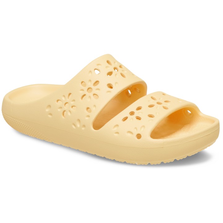 Crocs Badepantolette »Classic Floral Cut Out Sandal«, Sandale, Sommerschuh, Pool Slides mit genoppter Innensohle