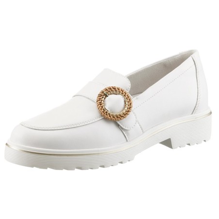 Remonte Loafer, Chunky Slipper, Plateau Slipper mit moderner Flecht-Zierschnalle