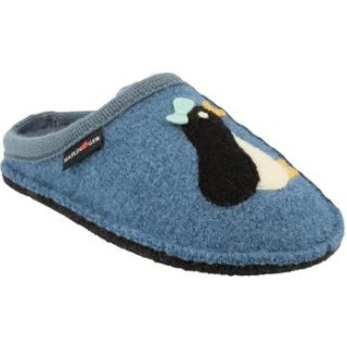 Haflinger  Hausschuhe HF-PINGU-blu-D