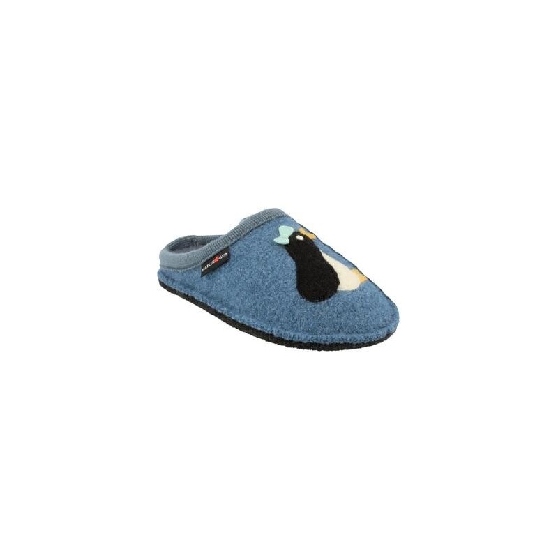 Haflinger  Hausschuhe HF-PINGU-blu-D