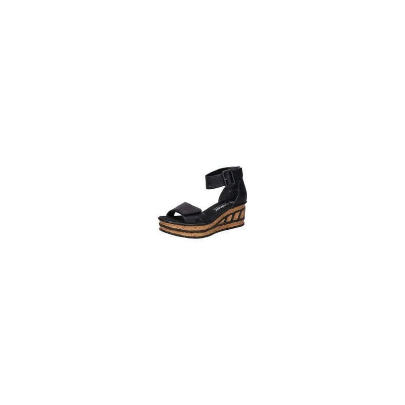 Rieker Keilsandale Damen schwarz|schwarz|schwarz|schwarz|schwarz|schwarz|schwarz|schwarz