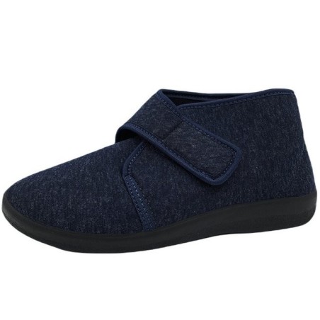 PADERO Herren Klettschuhe Hausschuh weit geschnitten