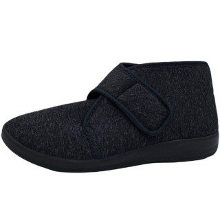 PADERO Herren Klettschuhe Hausschuh weit geschnitten