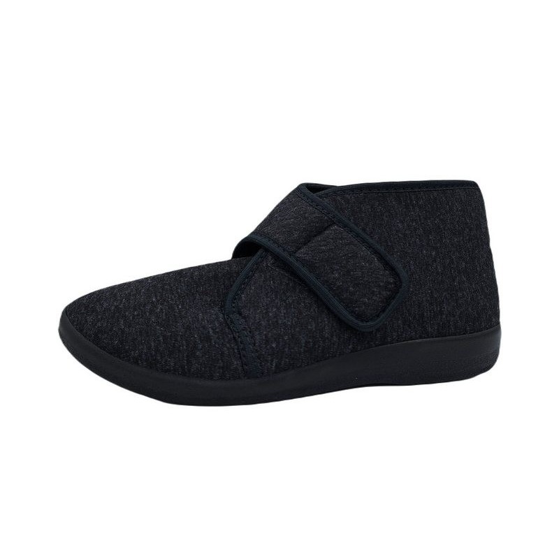 PADERO Herren Klettschuhe Hausschuh weit geschnitten