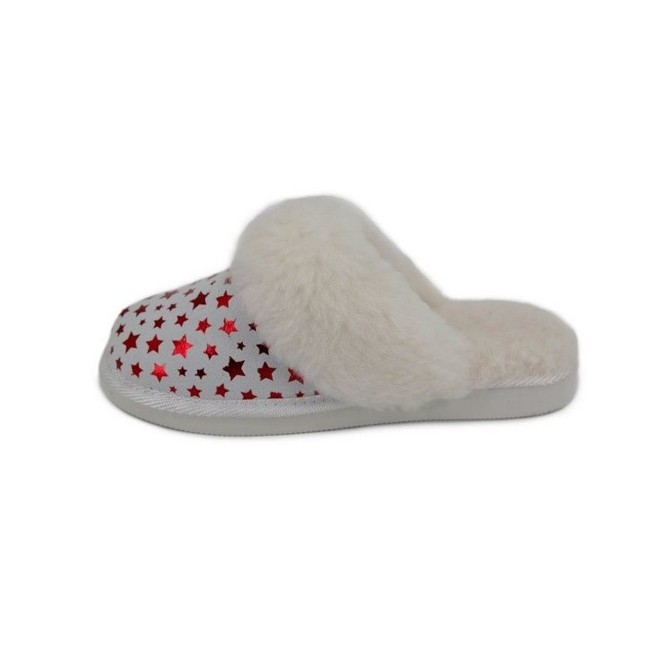 Hollert Hausschuh Damen Lammfell Hausschuhe STAR Merino Echtleder Pantoffeln