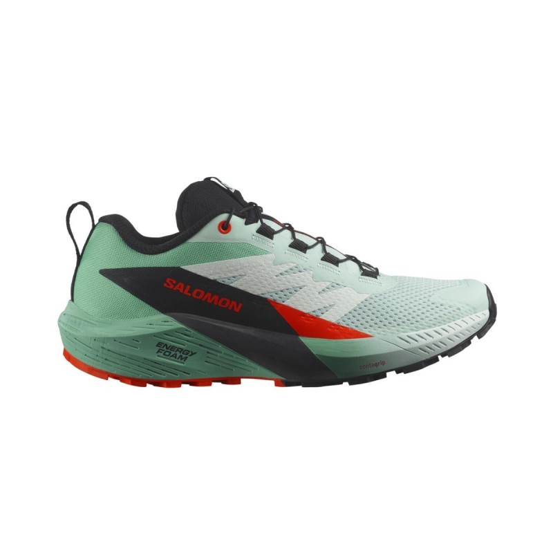 Salomon Sense Ride 5 Grün Schwarz Sneakers  Damen, Größe EU 37 1/3