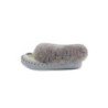 Hollert Hausschuh Damen Lammfell Hausschuhe Hannah Grau Merino Schaffell Echtleder
