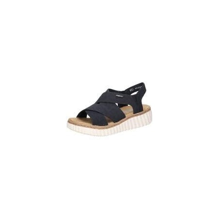 Rieker Keilsandale Damen blau|blau|blau|blau|blau|blau|blau|blau|blau