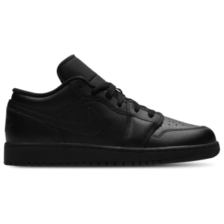 Jordan 1 Low Unisex Schuhe - Schwarz - Größe: 36 - Leder - Foot Locker