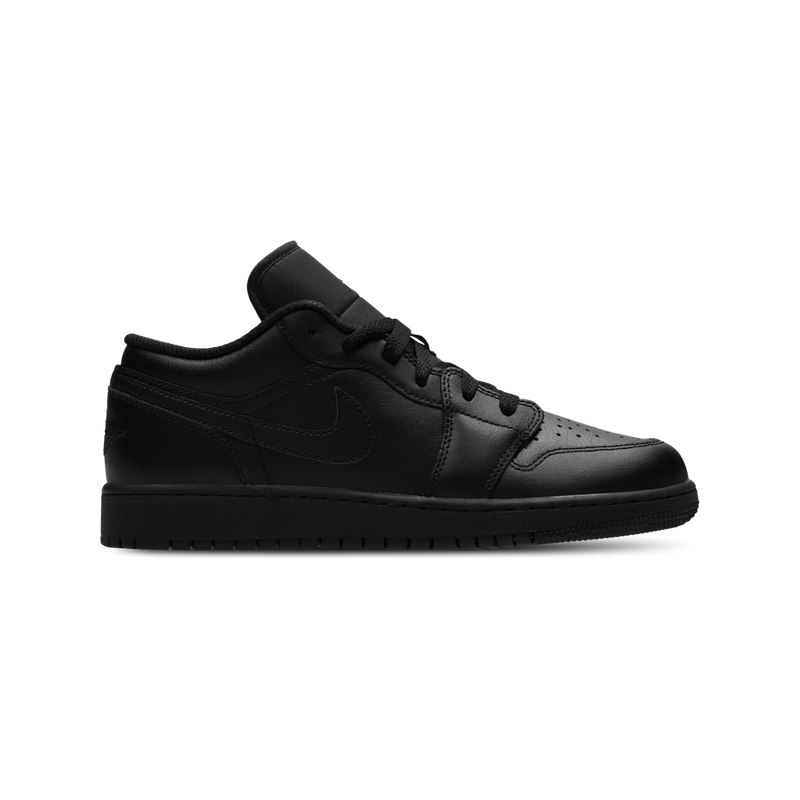 Jordan 1 Low Unisex Schuhe - Schwarz - Größe: 36 - Leder - Foot Locker