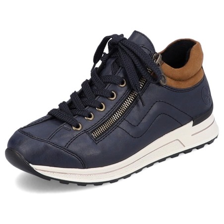 Rieker Sneaker, mit weichem Schaftrand, Freizeitschuh, Halbschuh, Schnürschuh