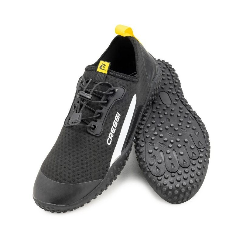 Cressi Sonar Wasserschuh black/yellow Badeschuh