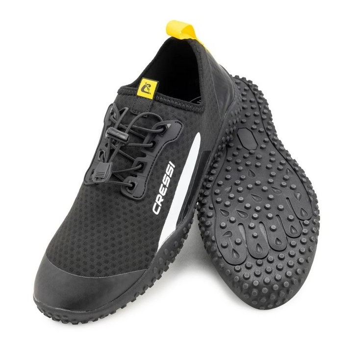 Cressi Sonar Wasserschuh black/yellow Badeschuh